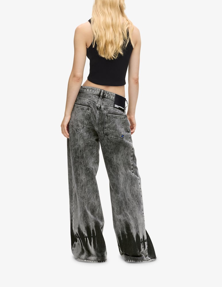 rinascente Karl Lagerfeld Jeans a gamba larga e vita bassa