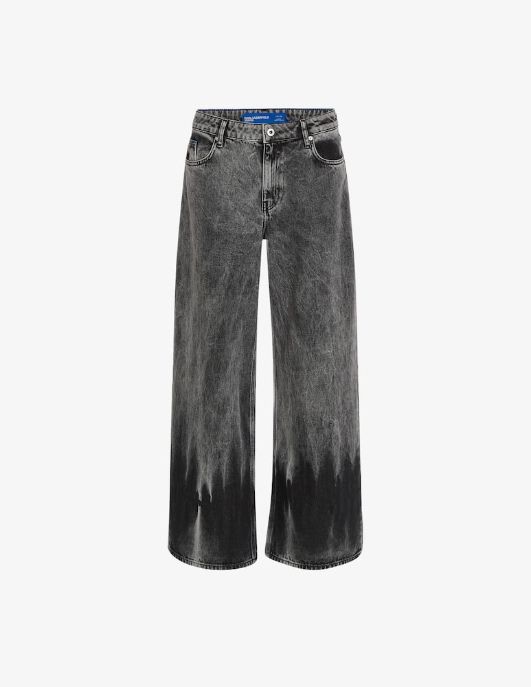 rinascente Karl Lagerfeld Jeans a gamba larga e vita bassa