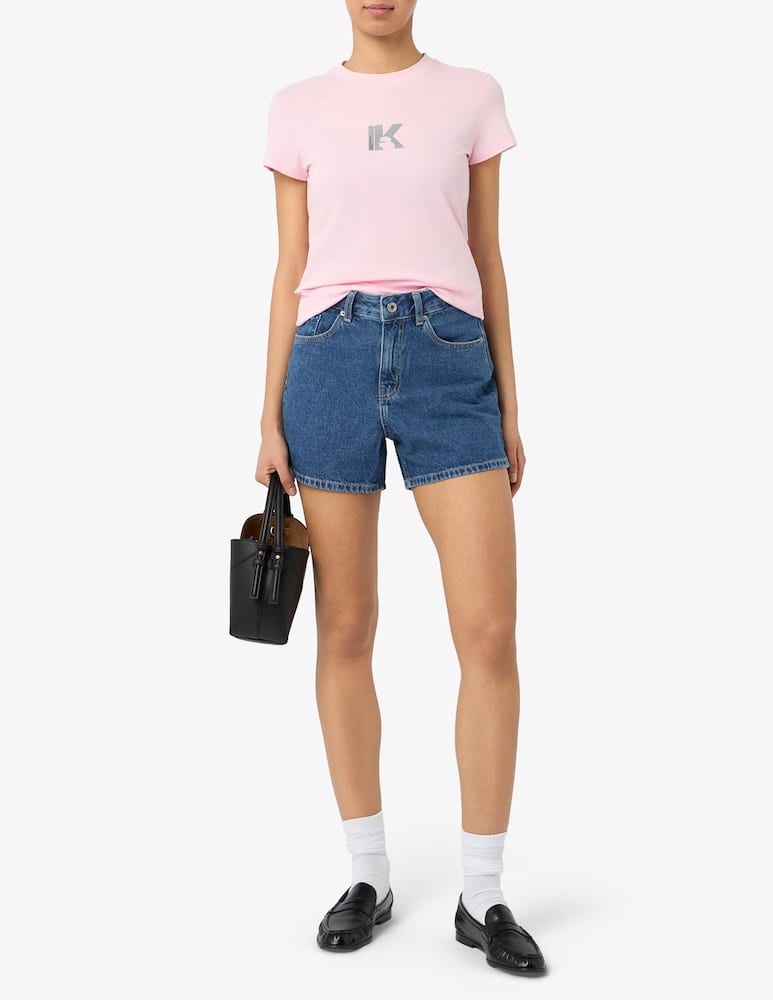 rinascente Karl Lagerfeld Jeans Shorts in jeans a vita alta