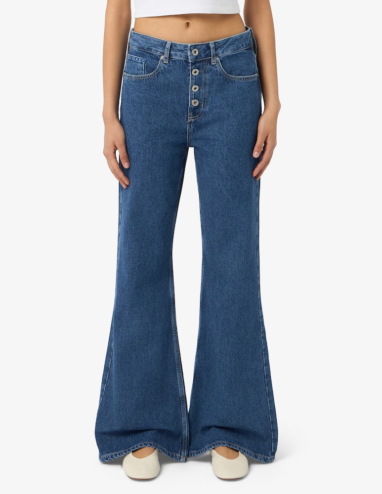 rinascente Karl Lagerfeld Jeans Jeans flare a vita alta