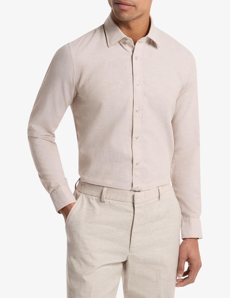 rinascente Michael Kors Linen slim-fit shirt