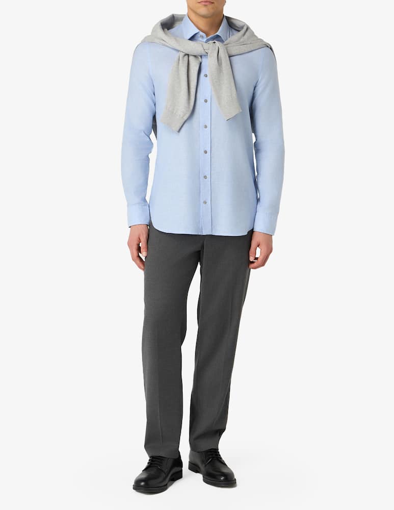 rinascente Michael Kors Slim linen-blend shirt