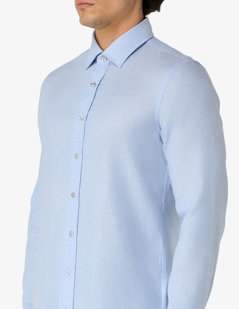 rinascente Michael Kors Slim linen-blend shirt