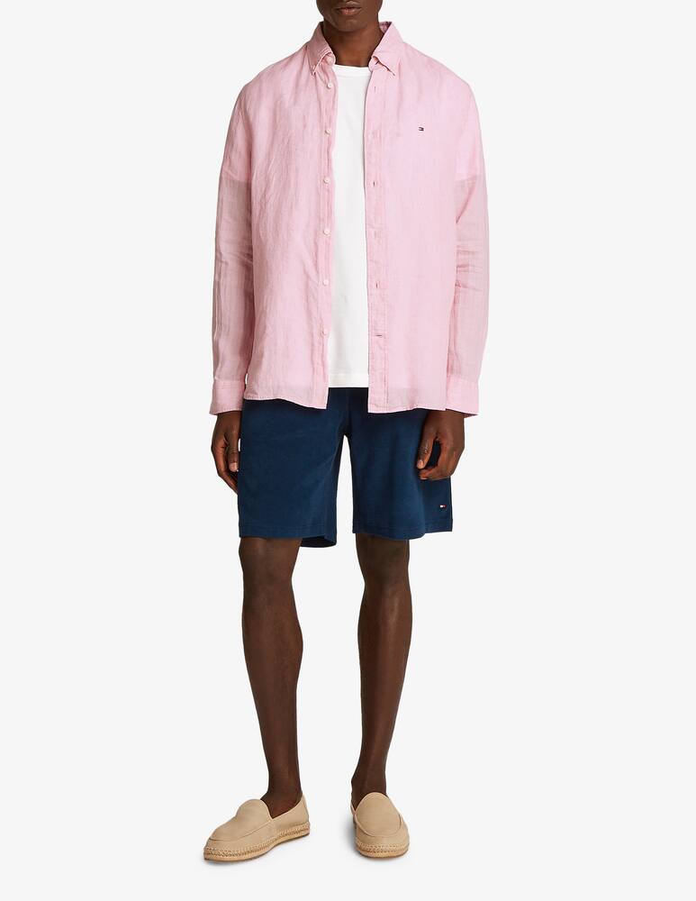 rinascente Tommy Hilfiger Camicia lino tinta unita