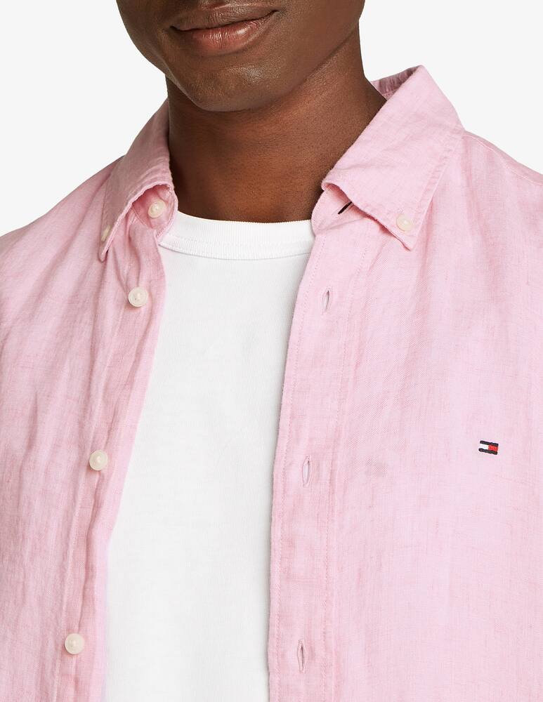 rinascente Tommy Hilfiger Camicia lino tinta unita