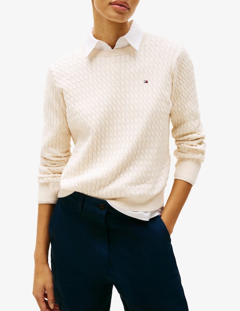 Tommy Hilfiger Maglione girocollo in cotone - immagine 1 Tommy Hilfiger Maglione girocollo in cotone - immagine 1