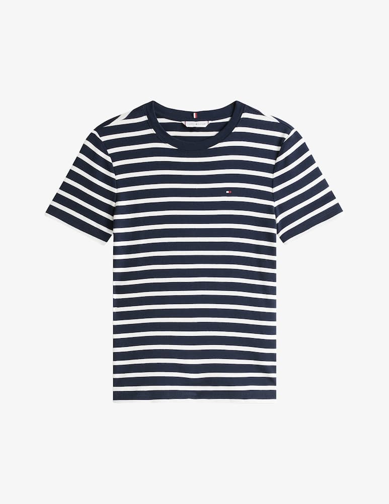 Tommy Hilfiger Stripe crewneck t-shirt - picture 4 Tommy Hilfiger Stripe crewneck t-shirt - picture 4