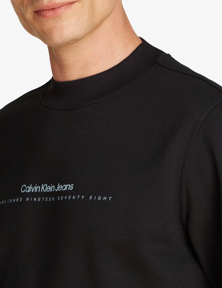 rinascente Calvin Klein Jeans Felpa girocollo scritta centrale