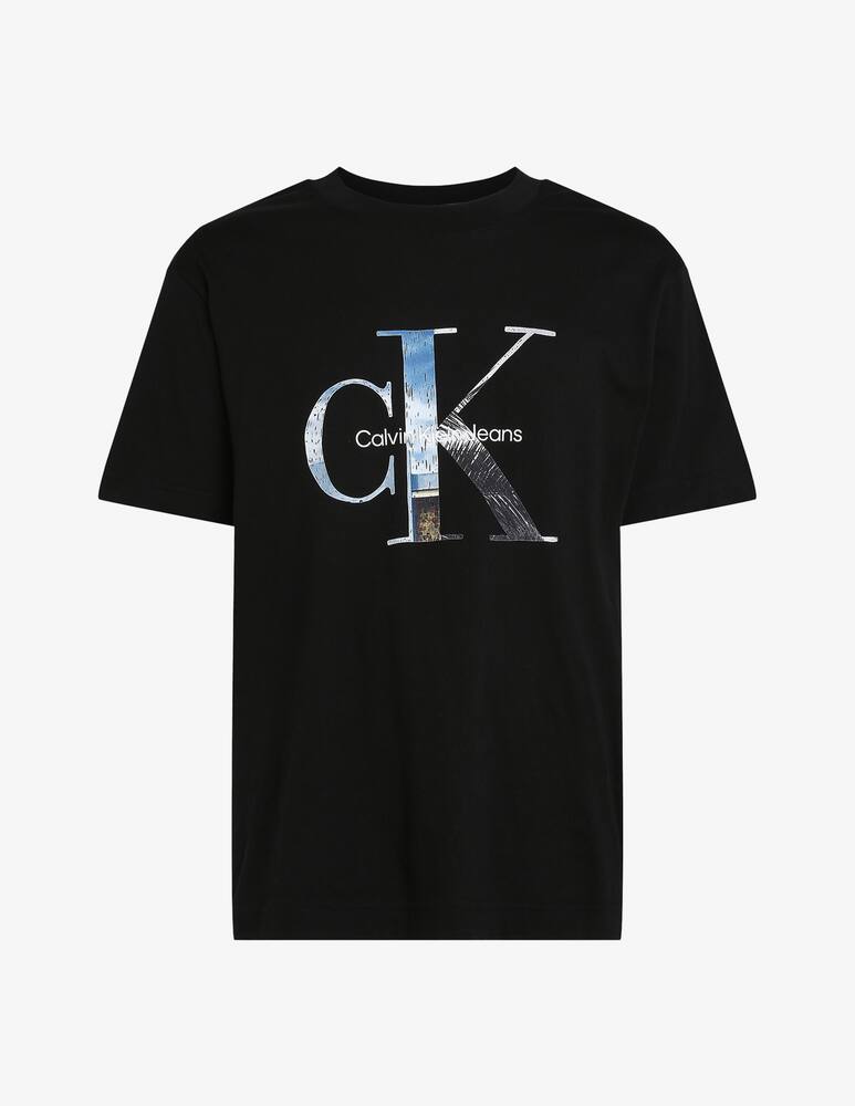 rinascente Calvin Klein Jeans T-shirt monologo con stampa
