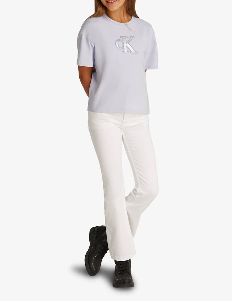 rinascente Calvin Klein Metallic logo t-shirt