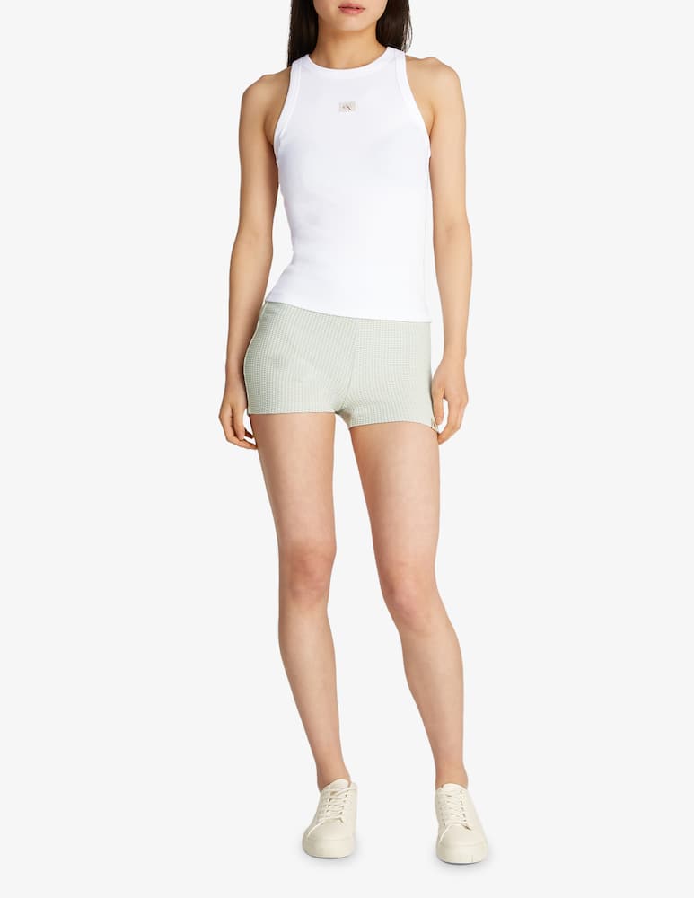 rinascente Calvin Klein Jeans Woven label rib tank top