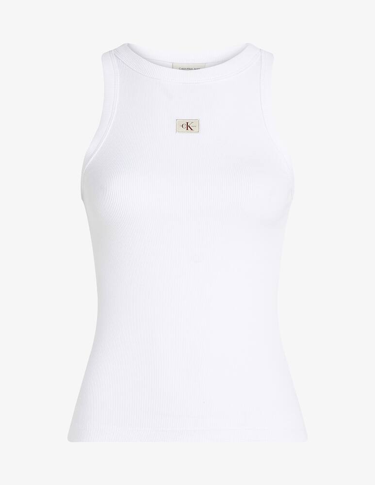 rinascente Calvin Klein Jeans Woven label rib tank top