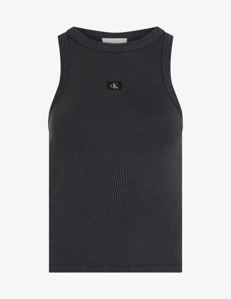 rinascente Calvin Klein Jeans Top cotone a costine con logo