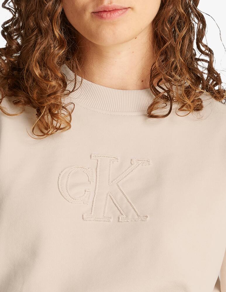 rinascente Calvin Klein Jeans Felpa girocollo applique CK