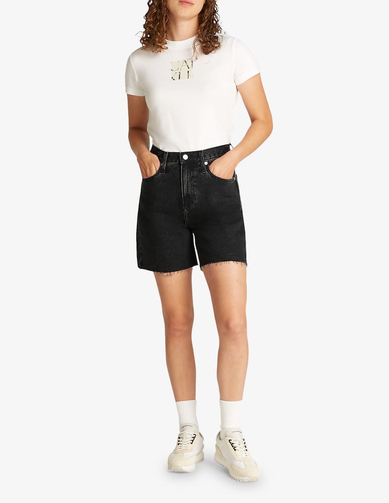Calvin Klein Jeans Bermuda denim con orlo sfrangiato - immagine 2 Calvin Klein Jeans Bermuda denim con orlo sfrangiato - immagine 2