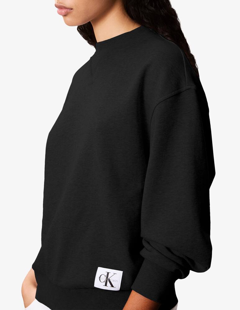 rinascente Calvin Klein Jeans Badge logo terry crewneck