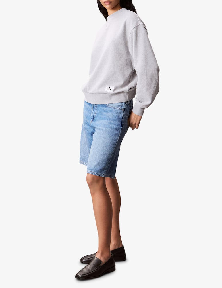 rinascente Calvin Klein Jeans Badge logo terry crewneck