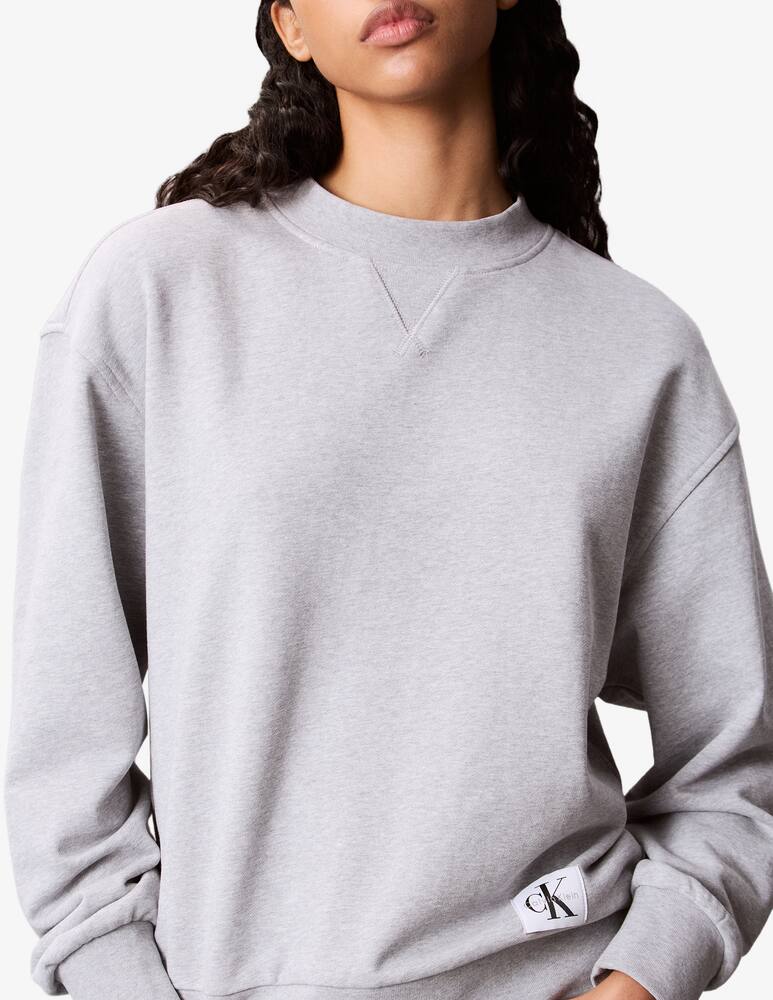 rinascente Calvin Klein Jeans Badge logo terry crewneck