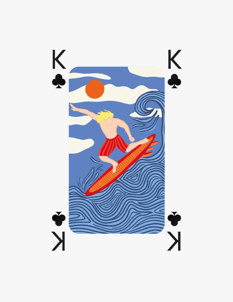 rinascente A-Journal Fabrique Playing Cards Summer Checkered