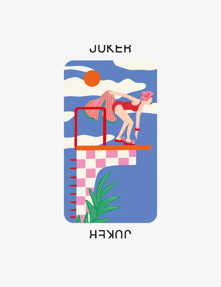 rinascente A-Journal Fabrique Playing Cards Summer Checkered