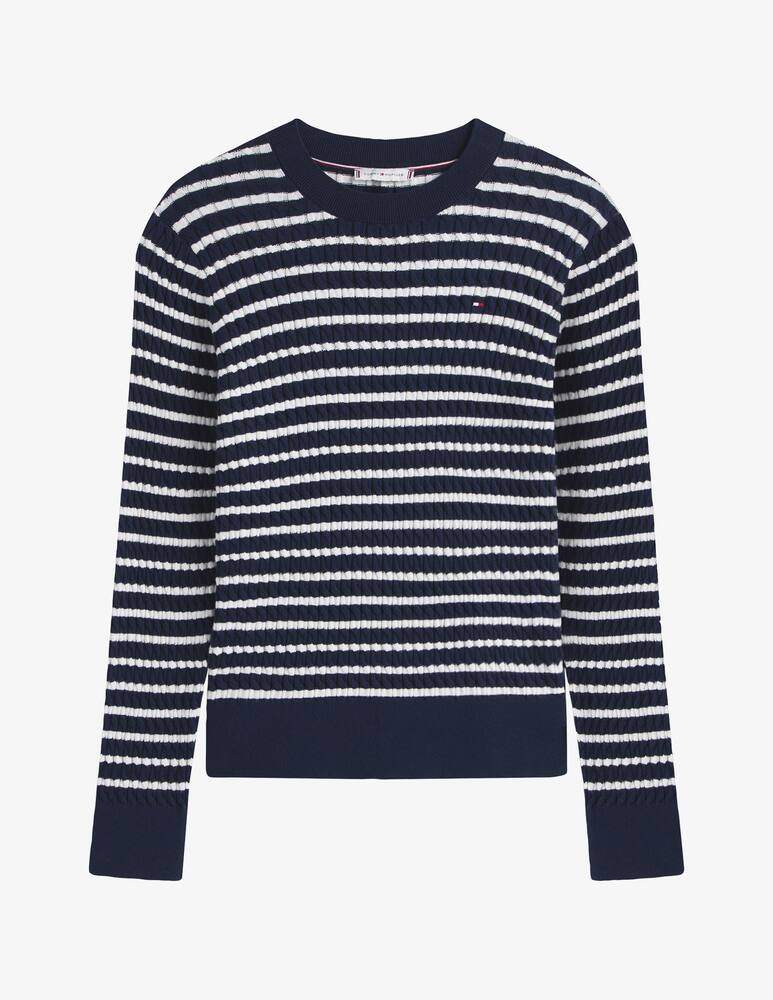 rinascente Tommy Hilfiger Striped cable knit jumper