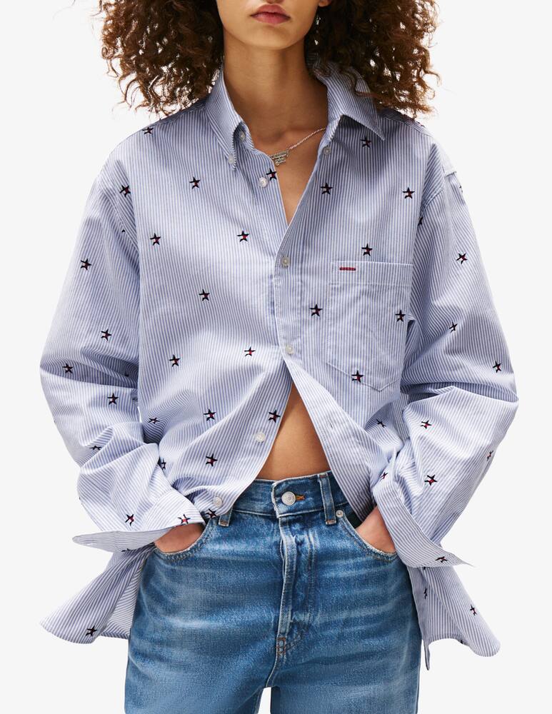 Tommy Jeans Camicia ricamata a righe - immagine 1 Tommy Jeans Camicia ricamata a righe - immagine 1
