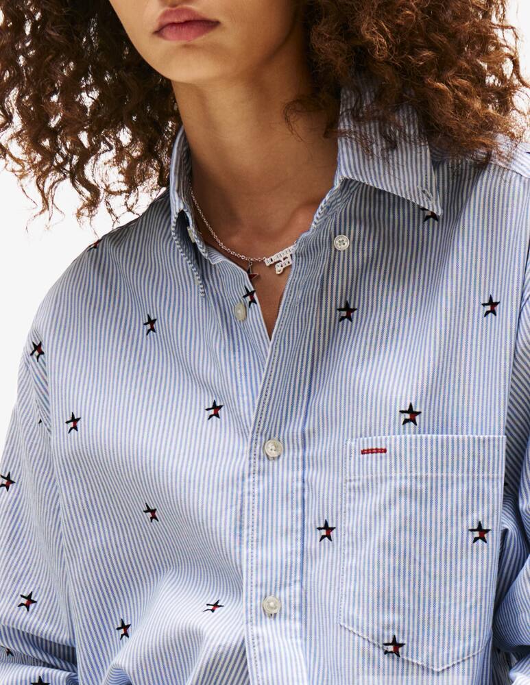 Tommy Jeans Camicia ricamata a righe - immagine 2 Tommy Jeans Camicia ricamata a righe - immagine 2