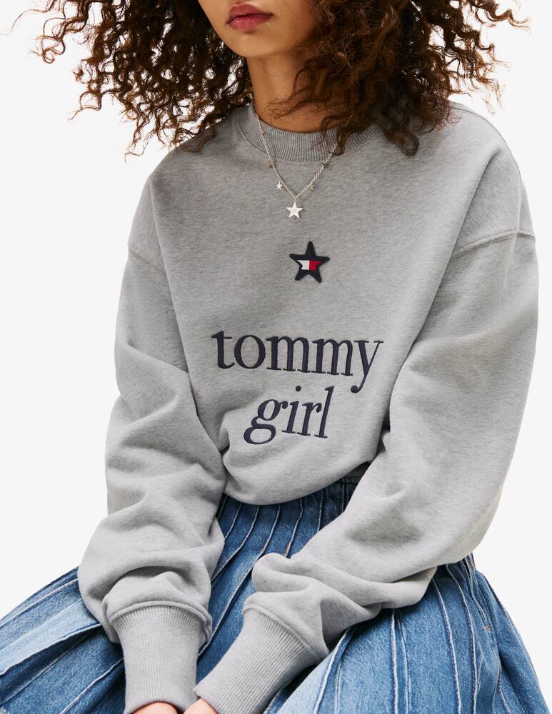 rinascente Tommy Jeans Felpa girocollo in cotone