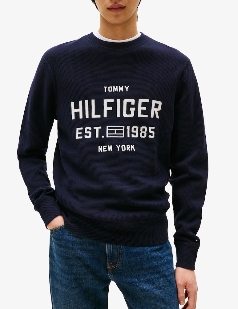rinascente Tommy Hilfiger Cotton logo crewneck jumper