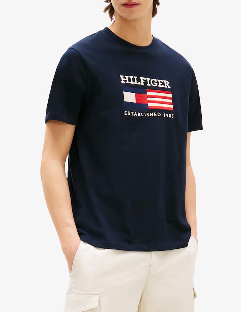 rinascente Tommy Hilfiger T-shirt bandiera americana