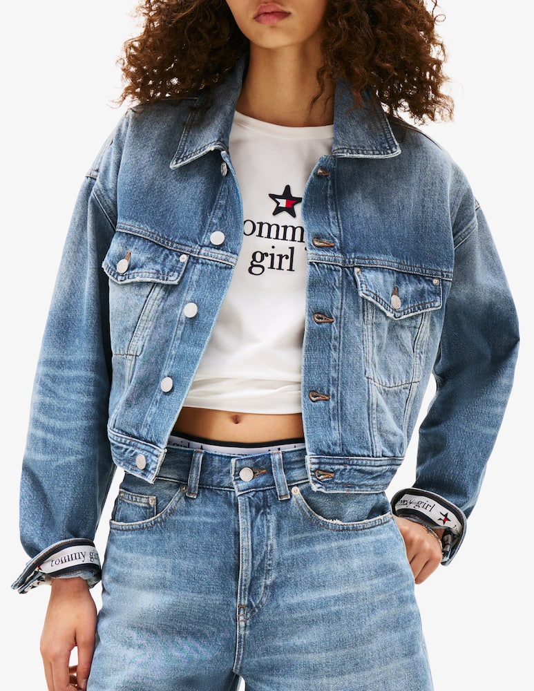 rinascente Tommy Jeans Tommy girl cropped jacket