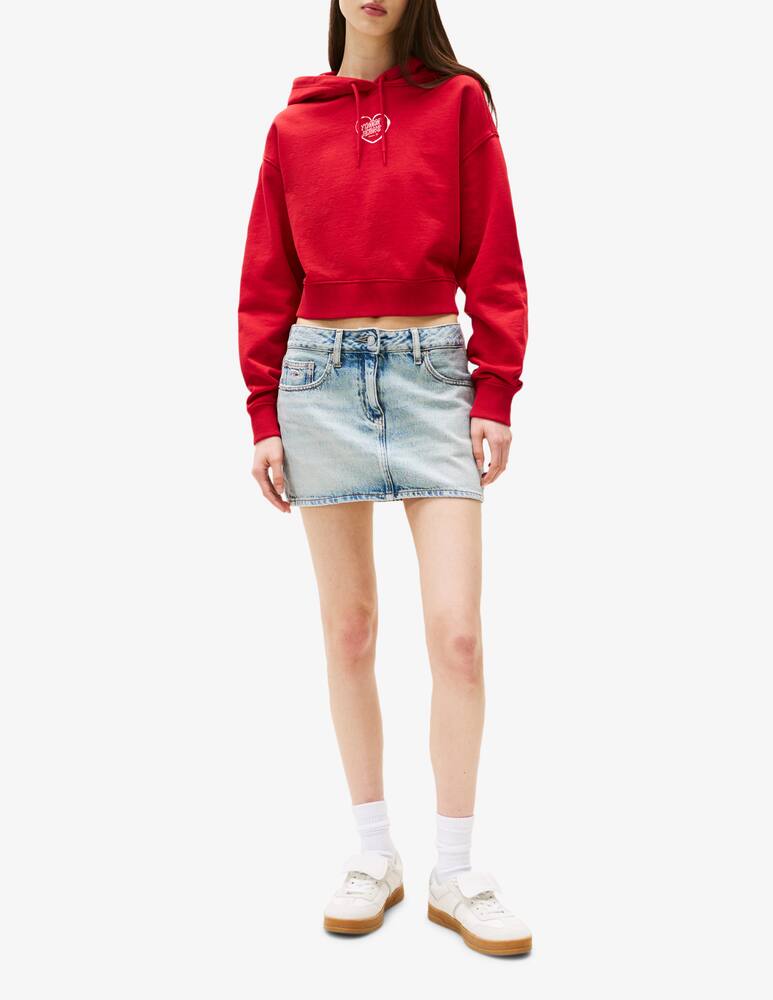 rinascente Tommy Jeans Felpa corta con cappuccio