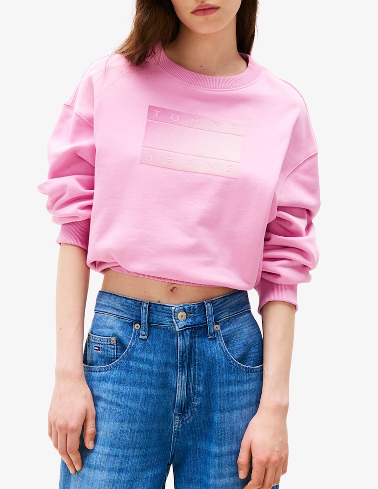 rinascente Tommy Jeans Felpa girocollo in cotone