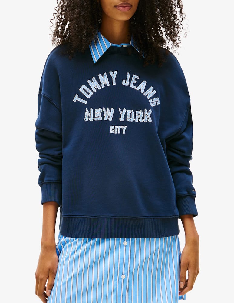 rinascente Tommy Jeans Varsity overdyed crewneck