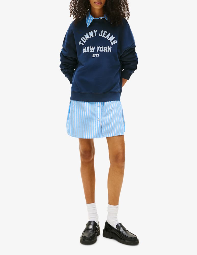 rinascente Tommy Jeans Varsity overdyed crewneck