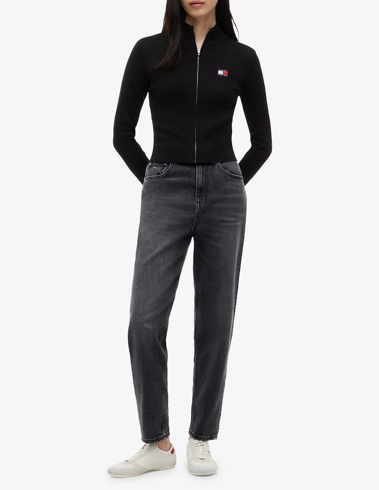 rinascente Tommy Jeans Cardigan in misto cotone con cerniera