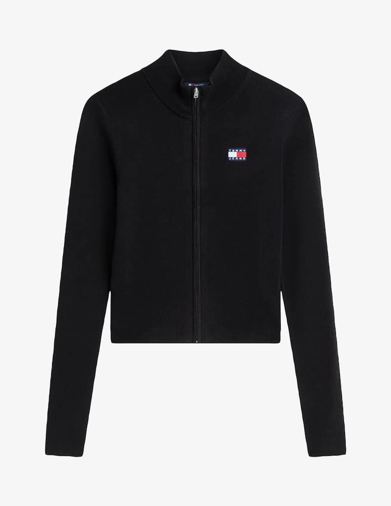 rinascente Tommy Jeans Cardigan in misto cotone con cerniera