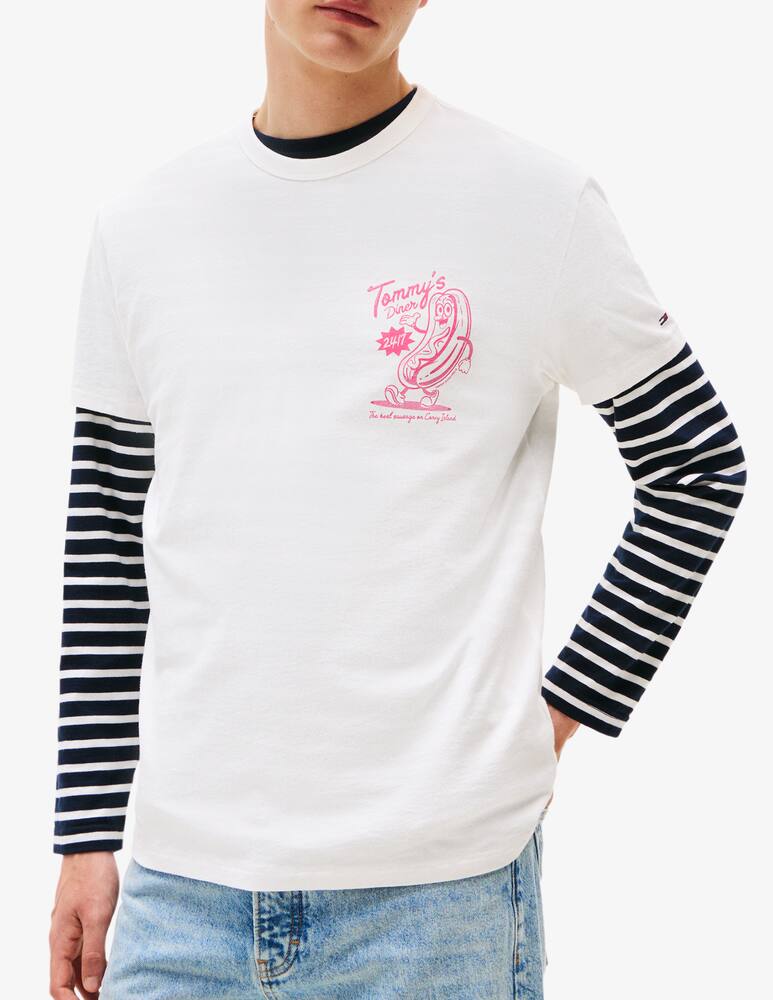 Tommy Jeans T-shirt Tommy's diner - immagine 1 Tommy Jeans T-shirt Tommy's diner - immagine 1