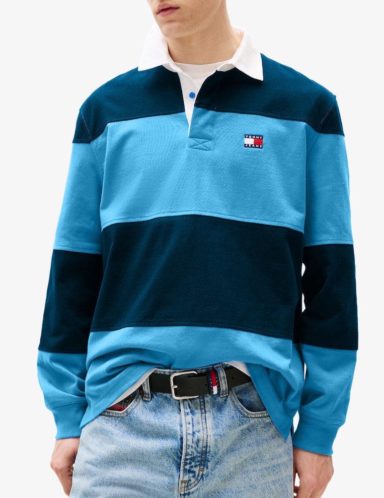 rinascente Tommy Jeans Maglia rugby colorblock