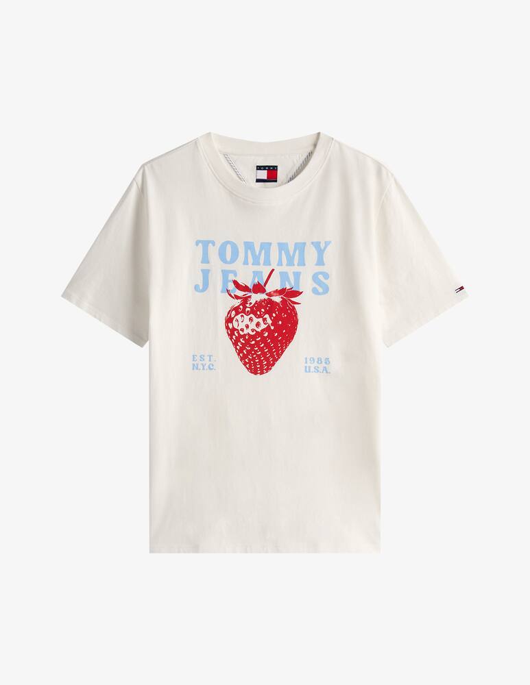 rinascente Tommy Jeans T-shirt in cotone stampa Fragola