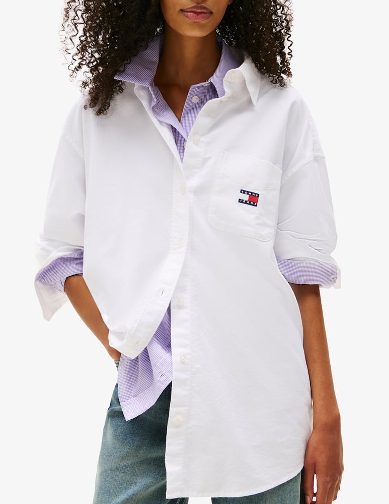 rinascente Tommy Jeans Camicia oxford in misto cotone