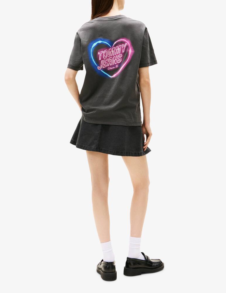 rinascente Tommy Jeans T-shirt cuore neon
