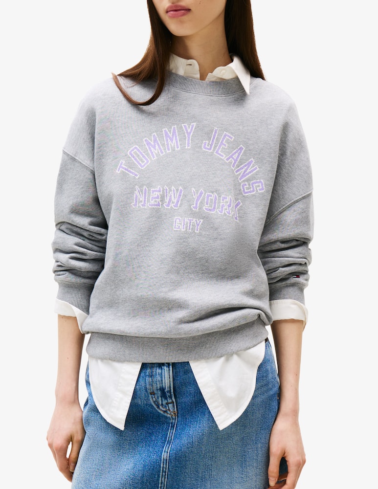 rinascente Tommy Jeans Varsity overdye crewneck