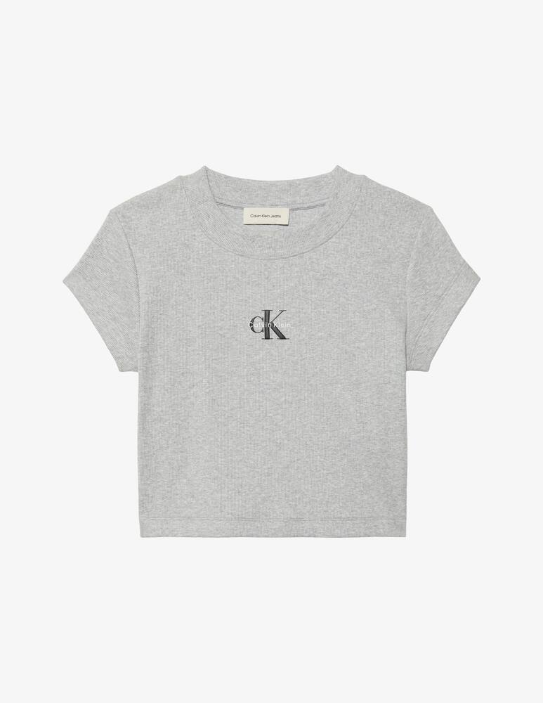 Calvin Klein Jeans T-shirt monologo baby rib - immagine 5 Calvin Klein Jeans T-shirt monologo baby rib - immagine 5