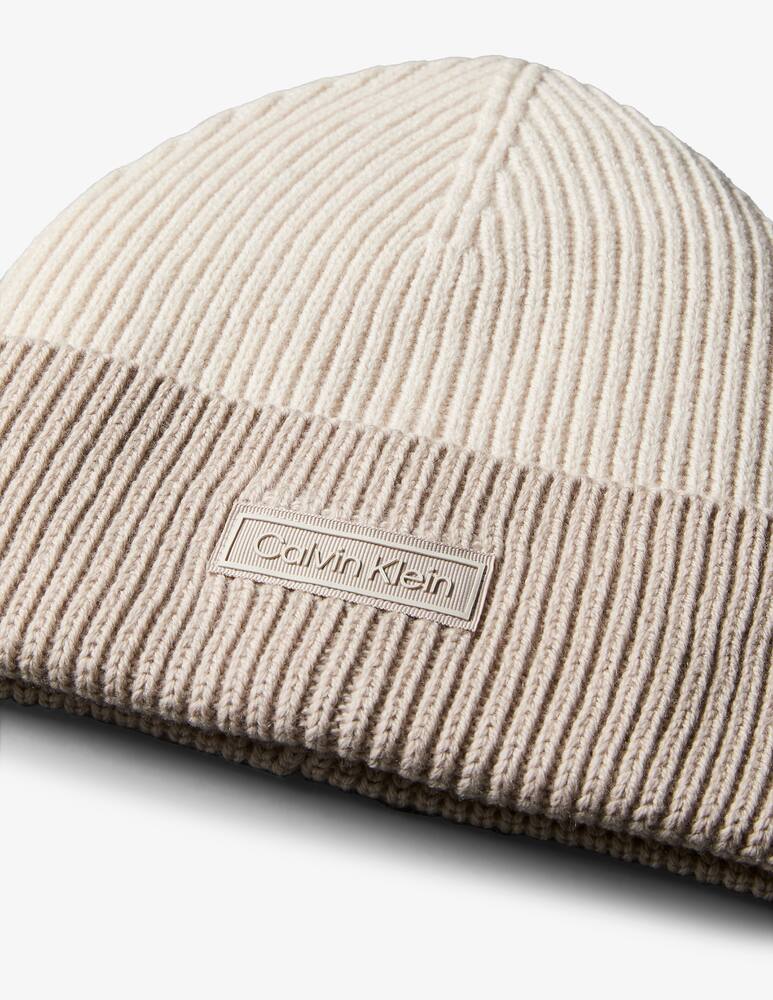 rinascente Calvin Klein Patch wool rib beanie
