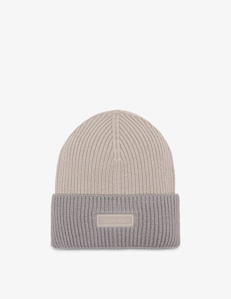 rinascente Calvin Klein Patch wool rib beanie