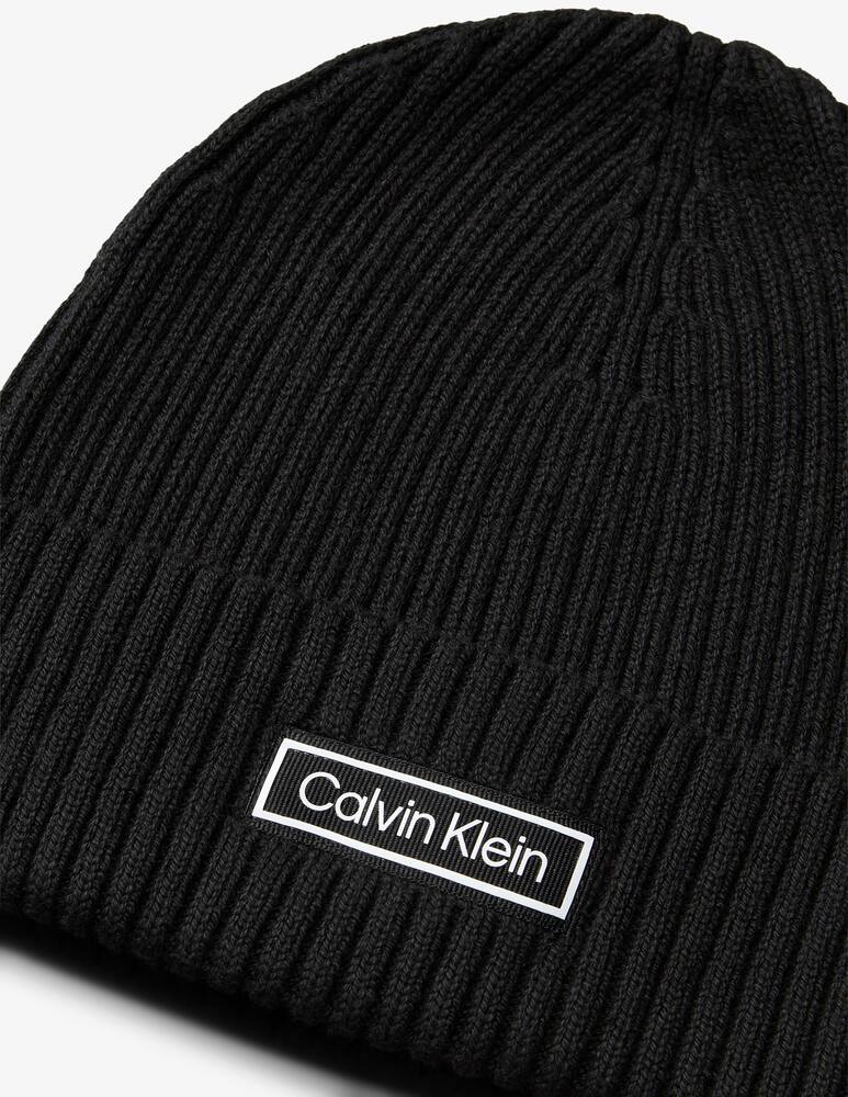 rinascente Calvin Klein Patch chunky rib beanie