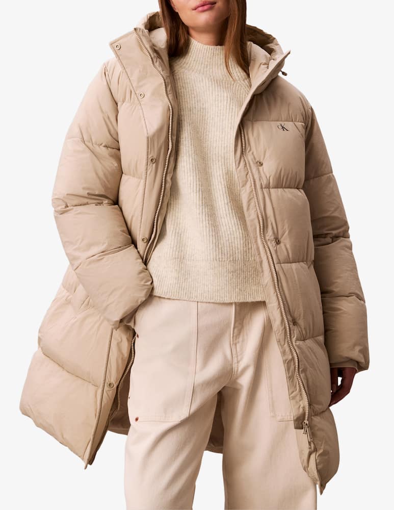 rinascente Calvin Klein Jeans Belted long puffer jacket