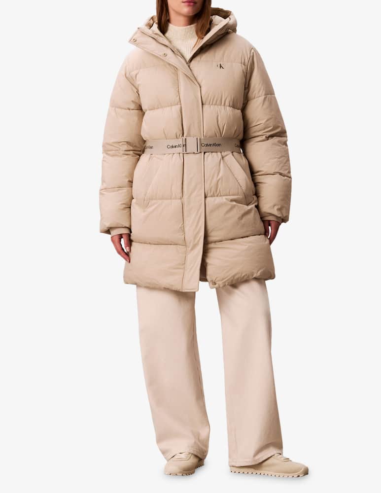 rinascente Calvin Klein Jeans Belted long puffer jacket