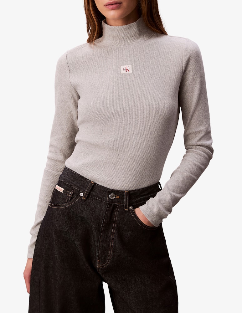 Calvin Klein Jeans Woven label turtleneck - picture 1